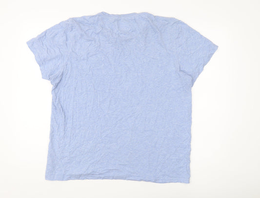 Lyle & Scott Men's Blue Crew Neck T-Shirt Size L