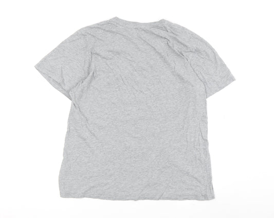 Nike Men's Grey Athletic T-Shirt M Short Sleeve