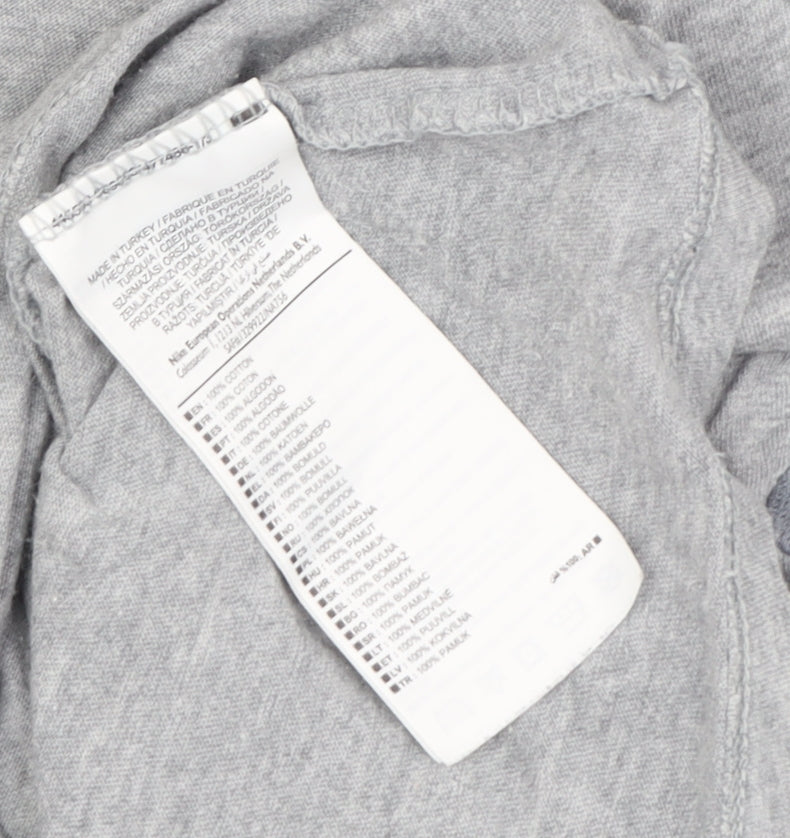 Nike Men's Grey Athletic T-Shirt M Short Sleeve