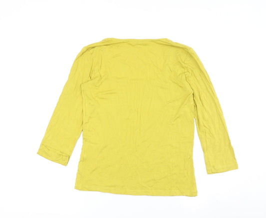 Womens UK Size S Hobbs Yellow T-Shirt
