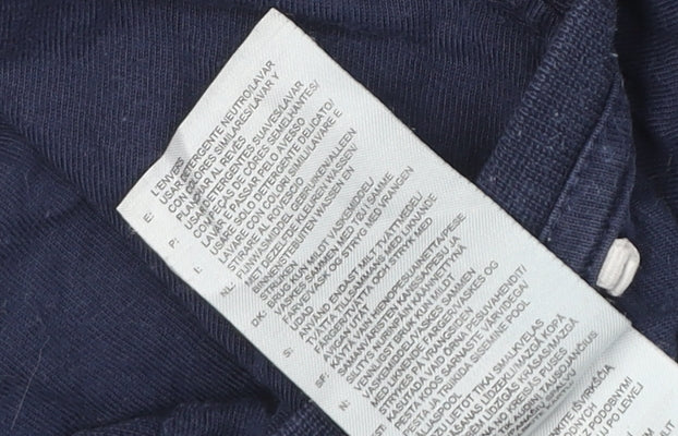 Adidas Men's Blue Graphic T-Shirt Large