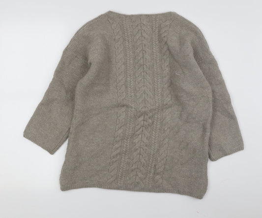 Womens UK Size M Amaryllis Beige Pullover Jumper