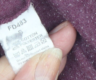 Fluid Men's Red Polo Shirt S Short Sleeve Cotton