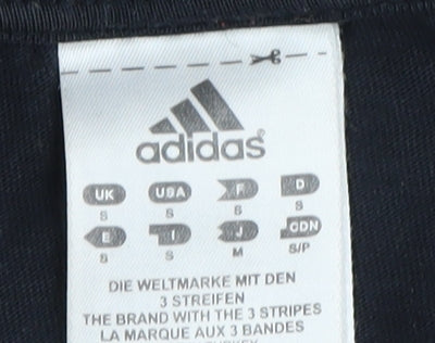 Unisex Adults UK Size S adidas Black Basic T-Shirt
