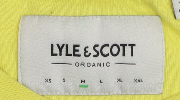 Lyle & Scott Men's Yellow Cotton Crew Neck T-Shirt