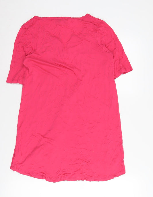 Womens UK Size 8 NEXT Pink Basic Tunic