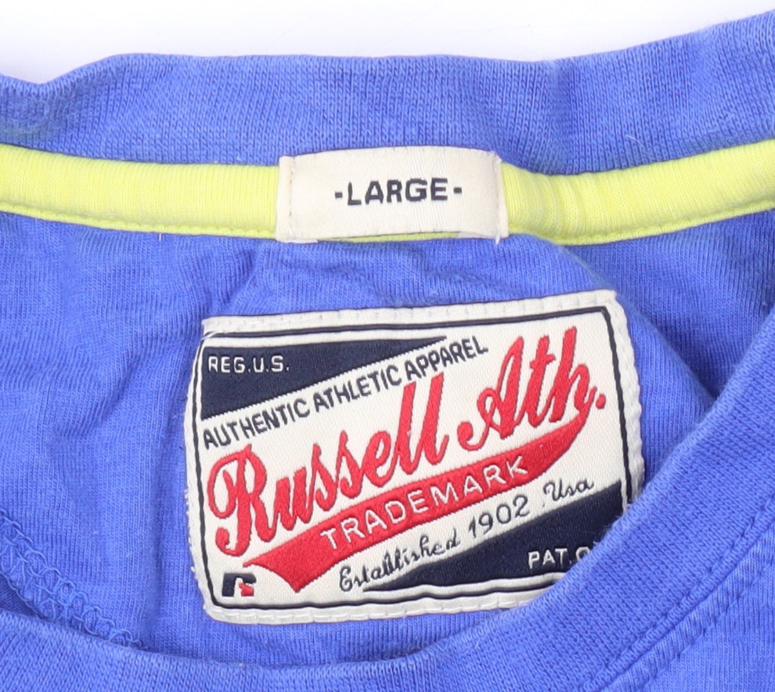 Russell Athletic Men's Blue L Graphic T-Shirt