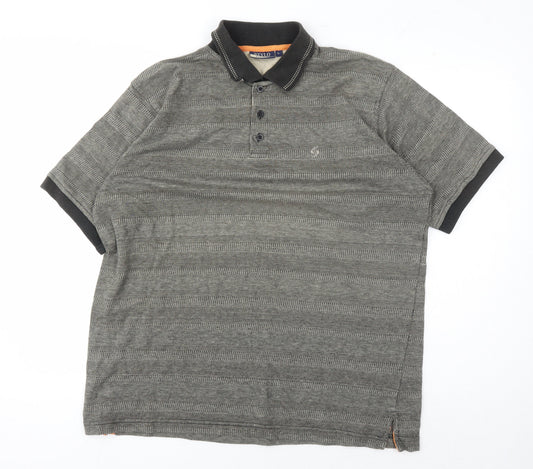 Mens UK Size L Stylo Cotton Blend Polo Shirt