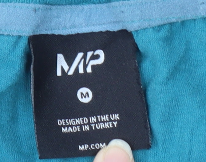 MP Men's Green Cotton Crew Neck T-Shirt, Size M