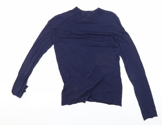 Womens UK Size 8 Oliver Bonas Blue Basic Blouse