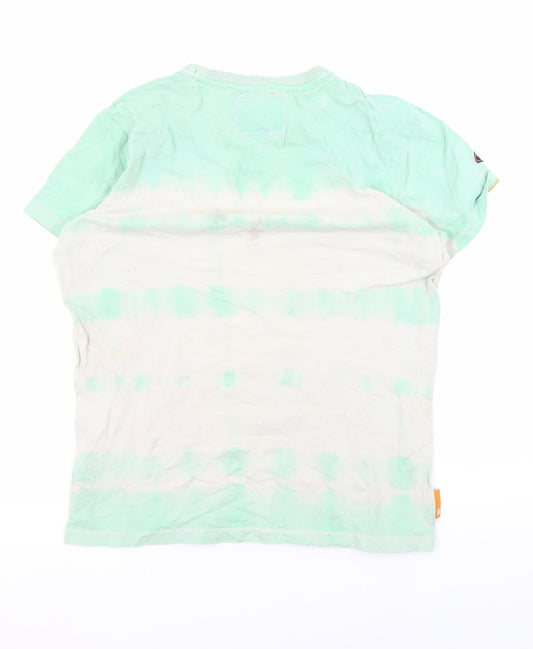 Superdry Men's Small Green White Vintage Logo Tee