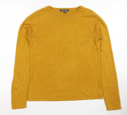Womens UK Size 10 Bonmarche Gold Pullover Jumper
