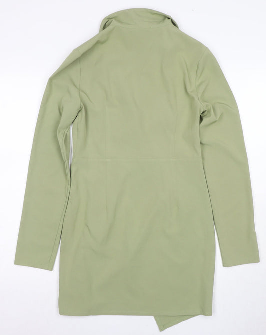 PrettyLittleThing Green Women's Jacket Dress Size 10