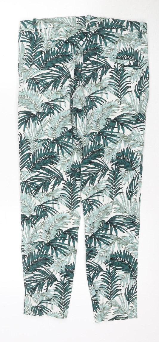 Womens UK Size 6 H&M Green Trousers