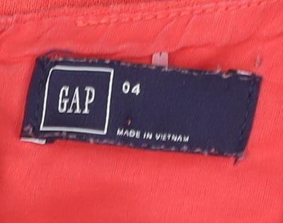 GAP Women's Red Fit & Flare Sleeveless Dress