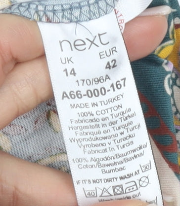 Womens UK Size 14 NEXT Multicoloured T-Shirt