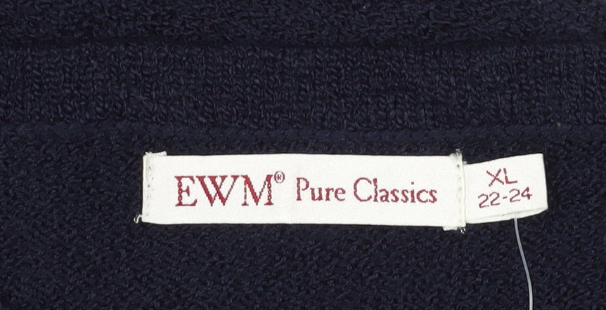 EWM Women's Blue Pullover Jumper, Size 22-24