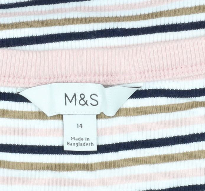 Marks and Spencer Women’s Striped T-Shirt Size 14