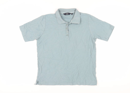 Unisex Adults UK Size M ISLE Essentials Green Polo