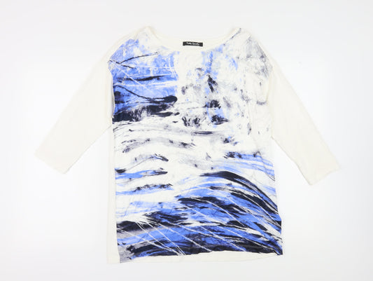Womens UK Size 14 Betty Barclay Multicoloured Basic T-Shirt