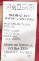Womens UK Size 18 Marks and Spencer Red Tunic Blouse