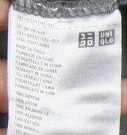 UNIQLO Men's Grey Striped Kaws Crew Neck T-Shirt XL