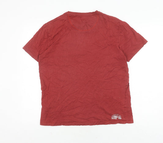Mens UK Size M FatFace Red T-Shirt