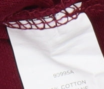Brand and care label for Dublin unisex red polo shirt s short sleeve casual
