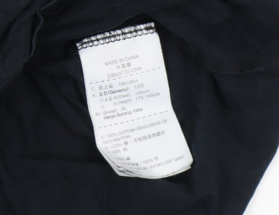 Nike Men's Black XL Athletic Fit T-Shirt