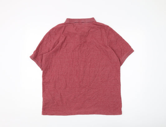 Slazenger Men's Red Polo Shirt L, Casual Comfort