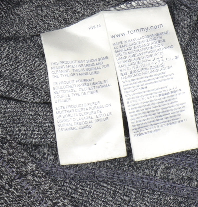 Tommy Hilfiger Men's Grey Short Sleeve T-Shirt M