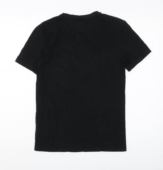 Zara Men's Black Super Slim Crew Neck T-Shirt S