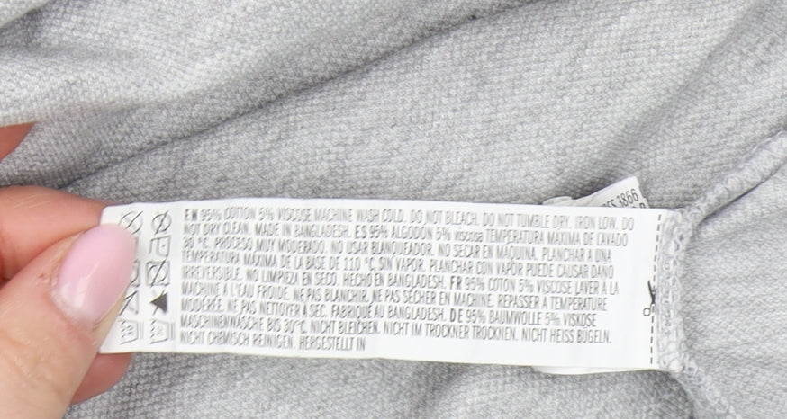 Forever 21 Men's Grey Polo Shirt L Short Sleeve