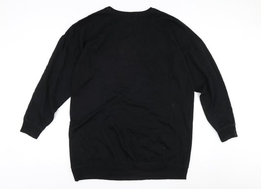 Womens UK Size S Disney Black Pullover Sweatshirt