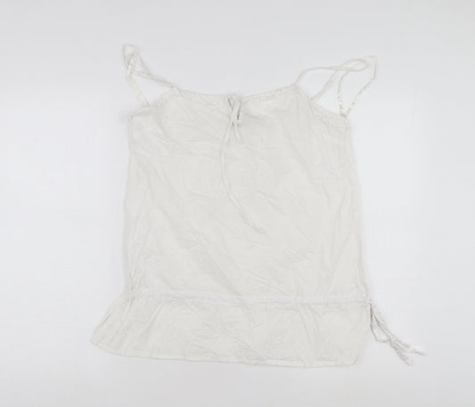 Womens UK Size 12 Mantaray White Camisole Tank