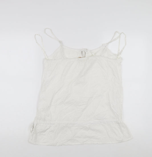 Mantaray Women's White Camisole Tank Top Size 12