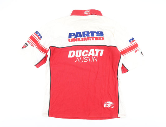 Arlen Ness Men's Red Graphic Print XL Polo