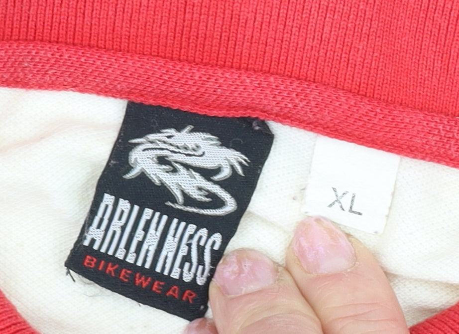 Arlen Ness Men's Red Graphic Print XL Polo