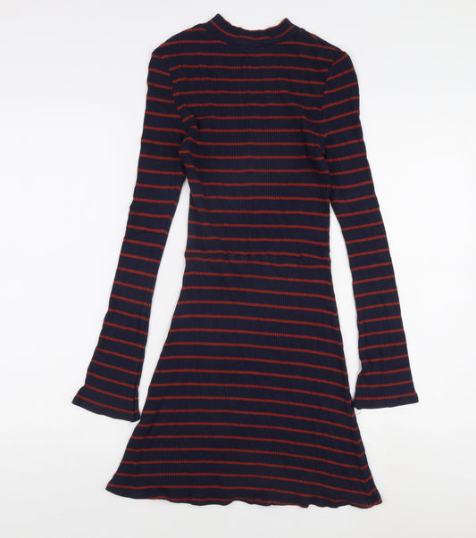 Mango Women's Striped T-Shirt Dress Size 8
