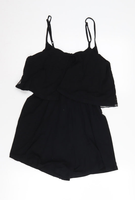 Topshop Women's Black Jumpsuit Size 12
