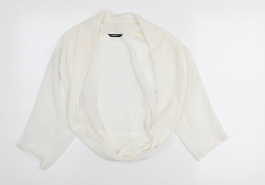 Womens UK Size 12 Roman Ivory Cape Jumper