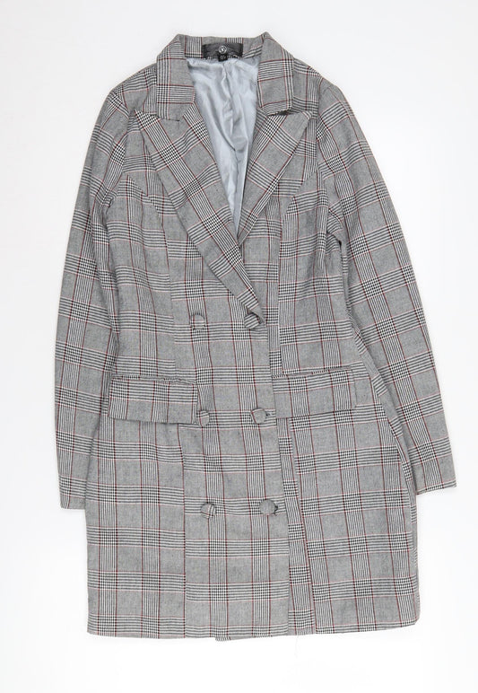 Womens UK Size 8 Missguided Regular Grey Suit Jacket