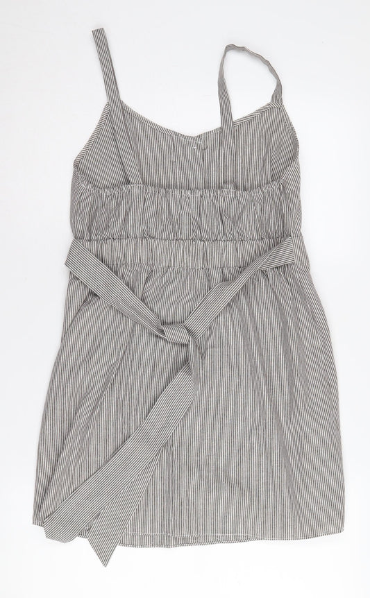 Brave Soul Women's Striped Pinafore Dress M