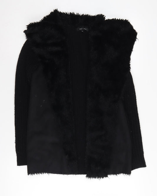 Womens UK Size S New Look Black Cardigan Jumper