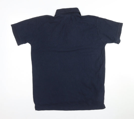 Uneek Men's Blue Polo Shirt S with Logo