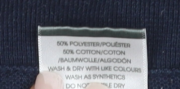 Uneek Men's Blue Polo Shirt S with Logo