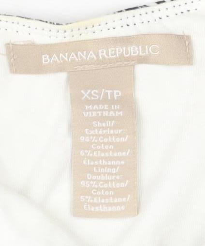 Banana Republic Women's Black Geometric Tank XS