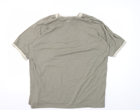 Nike Men's Beige XL Basic T-Shirt, Gym & Training