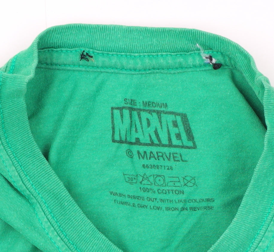Marvel Green Graphic Men's Medium T-Shirt