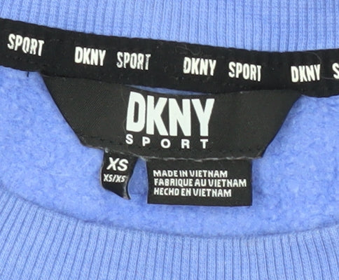 DKNY Women's Blue XS Pullover Sweatshirt